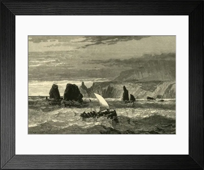 Framed Print : Scene at the Mouth of Russian River, 1872. Creator: John Filmer Framed Print : Scene at the Mouth of Russian River, 1872. Creator: John Filmer