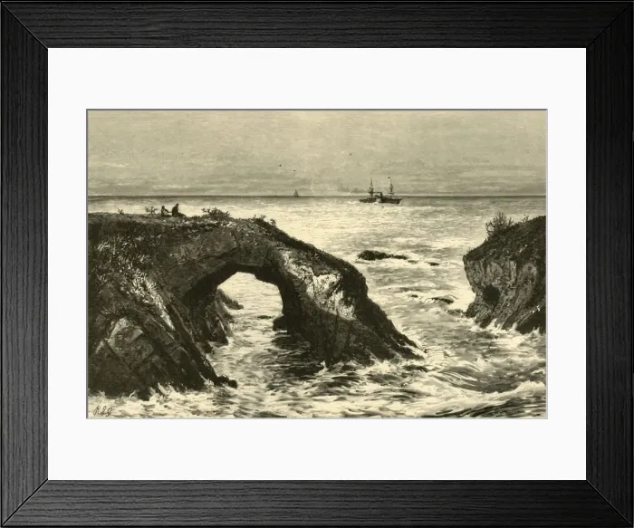 Framed Print : Coast of Mendocino, 1872. Creator: J. G. Smithwick