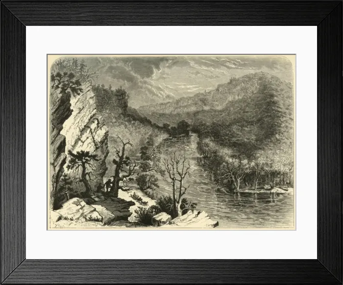 Framed Print : Petersburg Gap, 1872. Creator: William Ludwell Sheppard Framed Print : Petersburg Gap, 1872. Creator: William Ludwell Sheppard