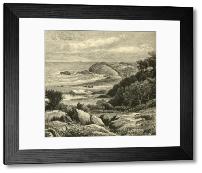 Framed Print : Distant View of Purgatory, 1872. Creator: W. J. Linton Framed Print : Distant View of Purgatory, 1872. Creator: W. J. Linton