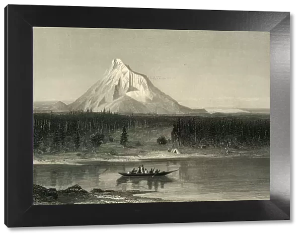 Mount Hood, from the Columbia, 1872. Creator: Robert Hinshelwood