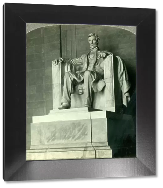 Lincoln Triumphant, The Great Statue in the Lincoln Memorial, Washington D. C. c1930s