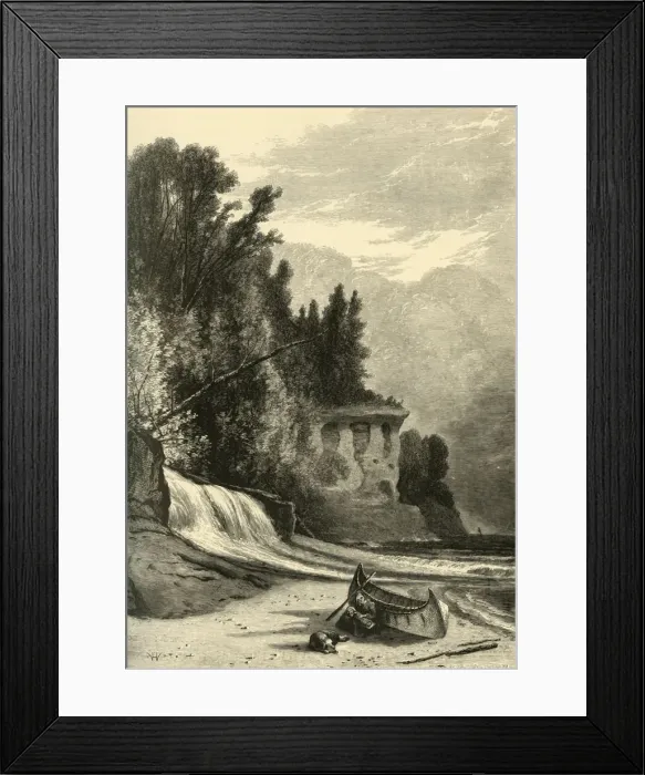 Framed Print : Chapel Beach, 1872. Creator: James H. Richardson Framed Print : Chapel Beach, 1872. Creator: James H. Richardson