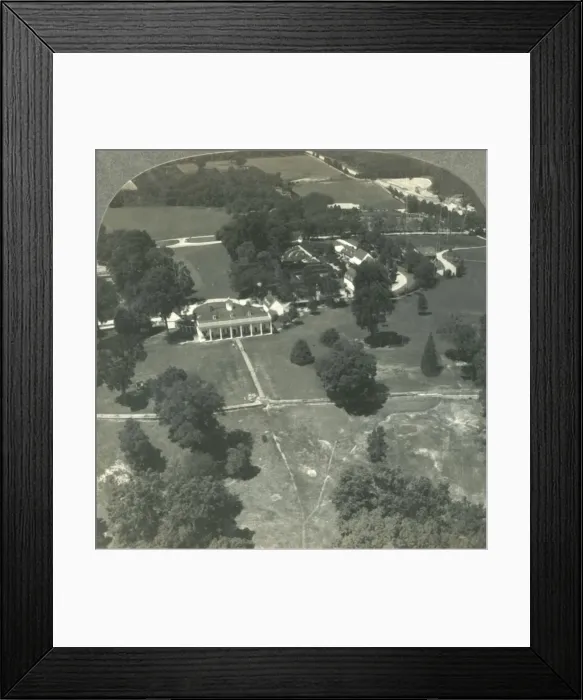 Framed Print : A Nations Shrine from the Air - Home of Washington, Founder of the Republic, Mt Framed Print : A Nations Shrine from the Air - Home of Washington, Founder of the Republic, Mt