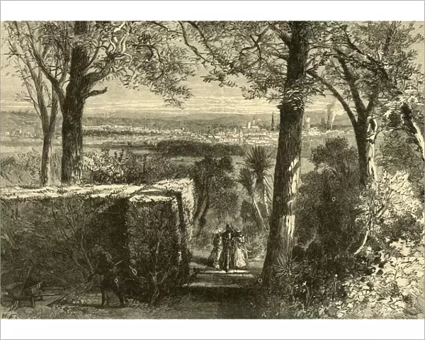 View of Augusta, from Summerville, 1872. Creator: Harry Fenn