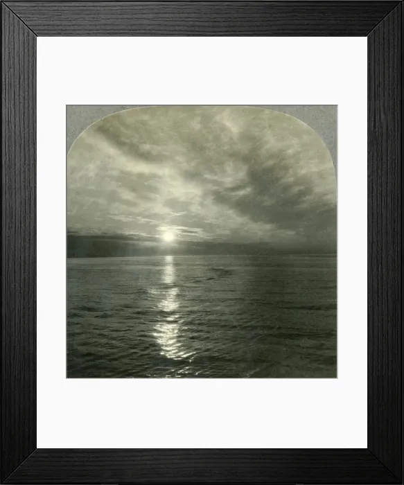 Framed Print : The Midnight Sun, Reyjavik Harbor, Iceland, c1930s. Creator: Unknown Framed Print : The Midnight Sun, Reyjavik Harbor, Iceland, c1930s. Creator: Unknown