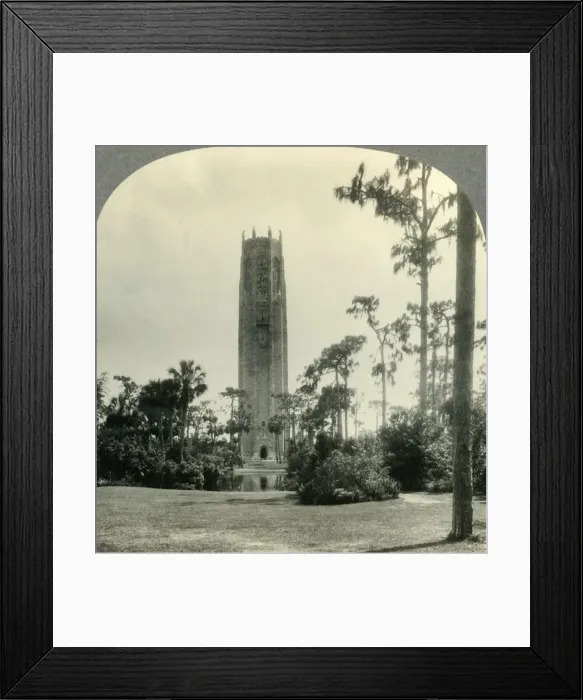 Framed Print : The Singing Tower, The Taj Mahal of America, Mountain Lake, Florida, c1930s Framed Print : The Singing Tower, The Taj Mahal of America, Mountain Lake, Florida, c1930s