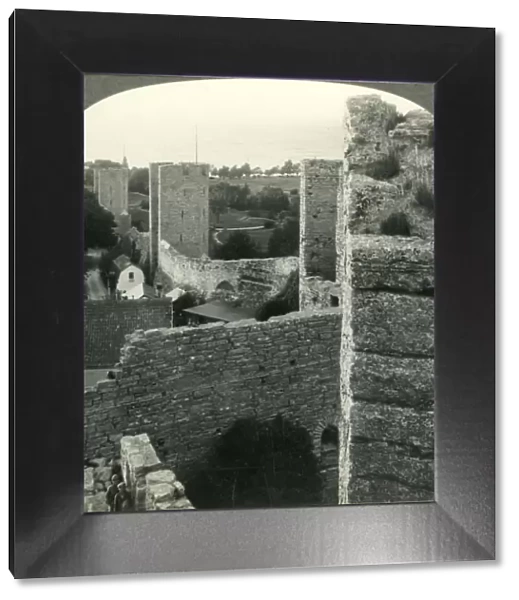 The chief charm of medieval Visby, the City Walls, Island of Gotland, Sweden, c1930s