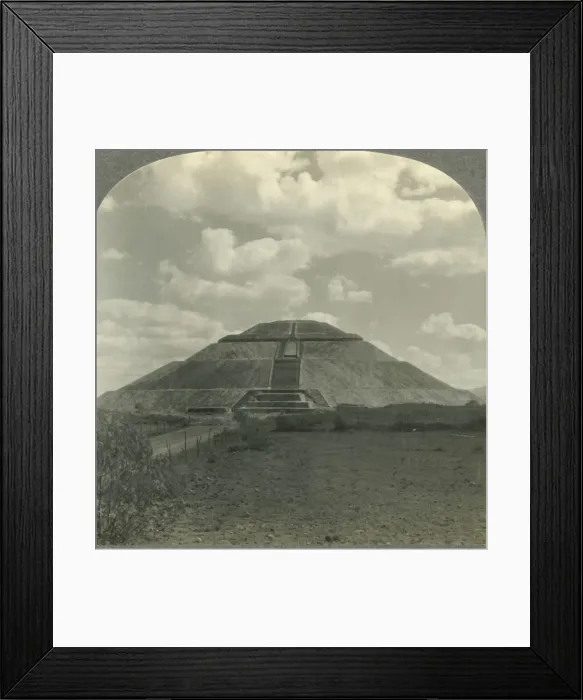 Framed Print : Pyramid of the Sun from the West, San Juan Teotihuacan, State of Mexico, Mex. c1930s Framed Print : Pyramid of the Sun from the West, San Juan Teotihuacan, State of Mexico, Mex. c1930s