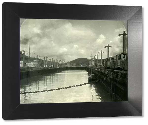 Through the Panama Canal, Pedro Miguel Locks, c1930s. Creator: Unknown