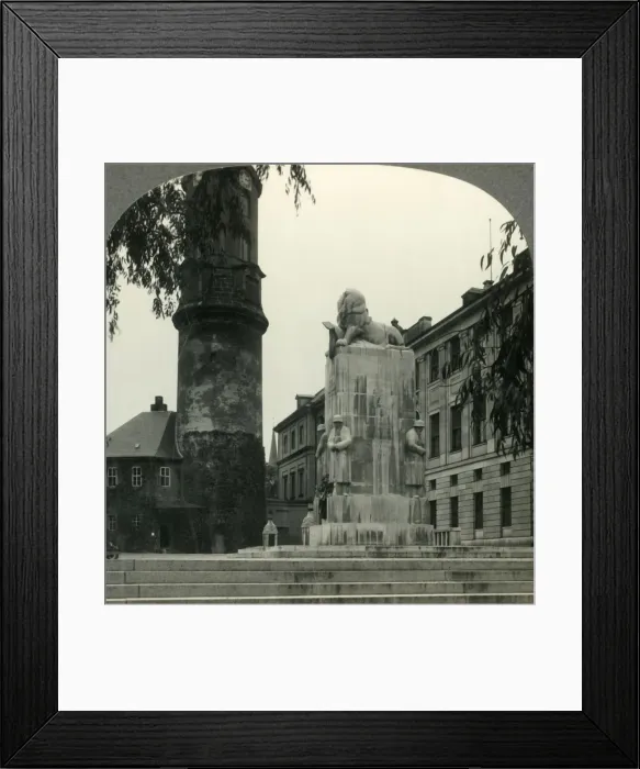 Framed Print : Weimar, Germany, the Home of Goethe and Where Schiller Ended His Days - The War Memorial, c1930s Framed Print : Weimar, Germany, the Home of Goethe and Where Schiller Ended His Days - The War Memorial, c1930s