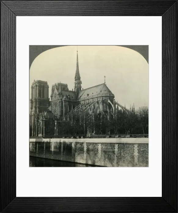 Framed Print : Cathedral of Notre Dame, Showing Flying Buttresses, Paris, France, c1930s. Creator: Unknown Framed Print : Cathedral of Notre Dame, Showing Flying Buttresses, Paris, France, c1930s. Creator: Unknown