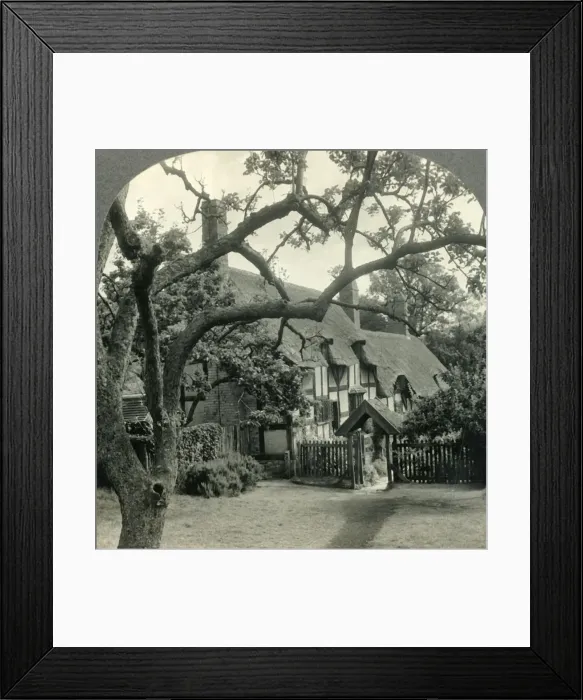Framed Print : Anne Hathaways Cottage, Shottery, England, c1930s. Creator: Unknown Framed Print : Anne Hathaways Cottage, Shottery, England, c1930s. Creator: Unknown
