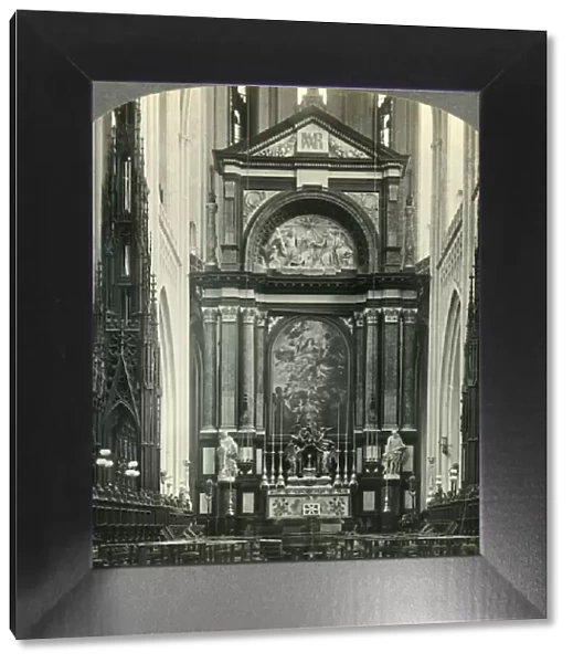 Rubens Assumption of the Virgin, Cathedral of Notre Dame, Antwerp, Belgium, c1930s