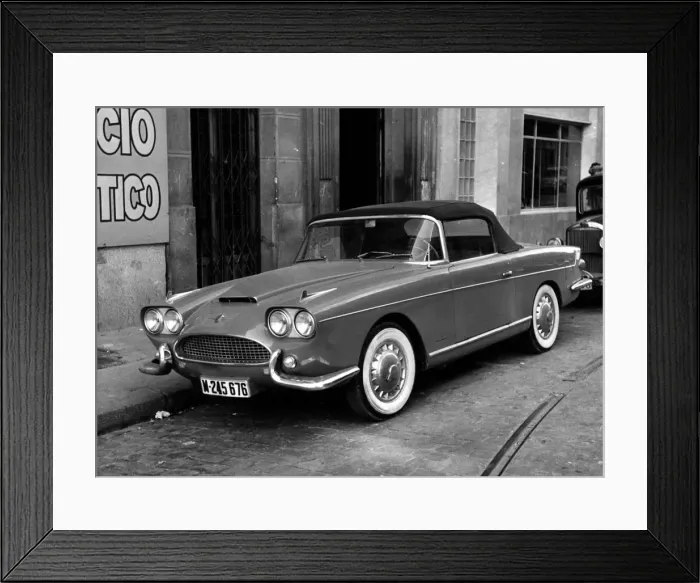 Framed Print : 1965 SEAT 1400 GT convertible. Creator: Unknown Framed Print : 1965 SEAT 1400 GT convertible. Creator: Unknown