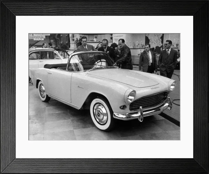 Framed Print : 1953 Simca Aronde convertible. Creator: Unknown Framed Print : 1953 Simca Aronde convertible. Creator: Unknown