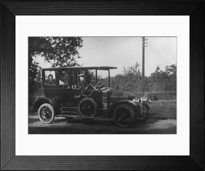 Framed Print : 1910 Siddeley Deasy with chauffeur. Creator: Unknown Framed Print : 1910 Siddeley Deasy with chauffeur. Creator: Unknown