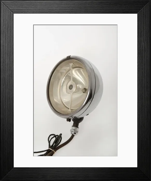 Framed Print : Lucas bi-flex long range electric headlamp circa 1928. Creator: Unknown Framed Print : Lucas bi-flex long range electric headlamp circa 1928. Creator: Unknown