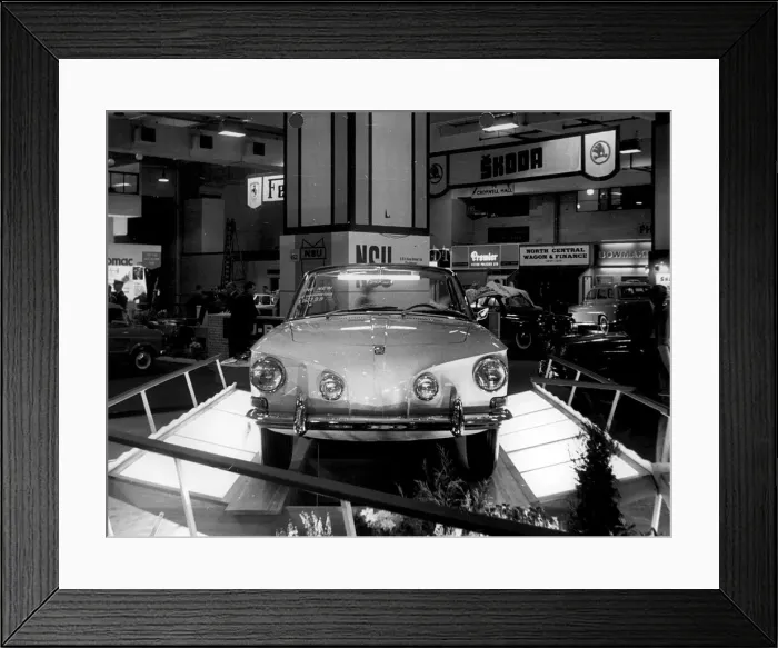 Framed Print : 1961 Frankfurt motor show, launch of Volkswagen type 34. Creator: Unknown Framed Print : 1961 Frankfurt motor show, launch of Volkswagen type 34. Creator: Unknown