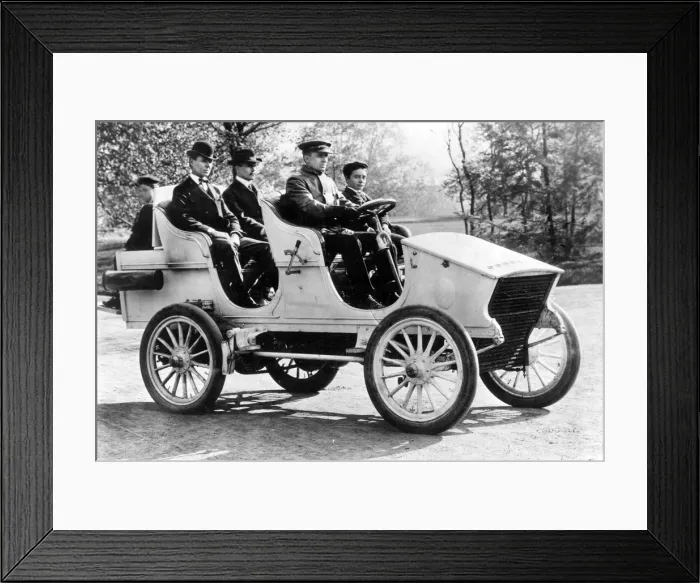Framed Print : 1902 White Steam Car. Creator: Unknown Framed Print : 1902 White Steam Car. Creator: Unknown