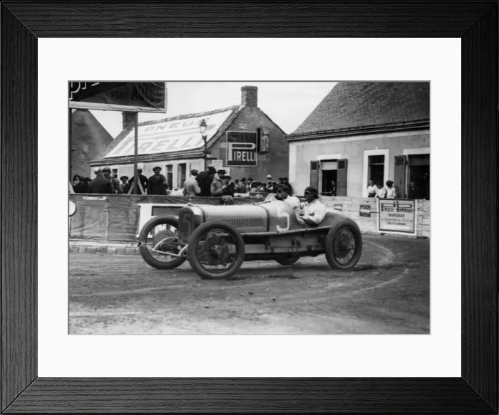 Framed Print : 1921 Le Mans, Rene Thomas in Sunbeam. Creator: Unknown Framed Print : 1921 Le Mans, Rene Thomas in Sunbeam. Creator: Unknown