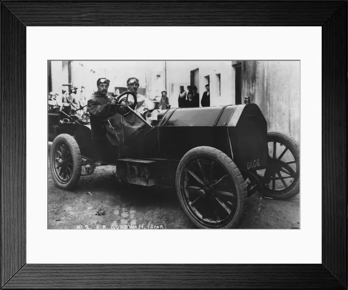 Framed Print : 1905 Star, F. R. Goodwin at Gordon Bennett Eliminating Trials. Creator: Unknown Framed Print : 1905 Star, F. R. Goodwin at Gordon Bennett Eliminating Trials. Creator: Unknown