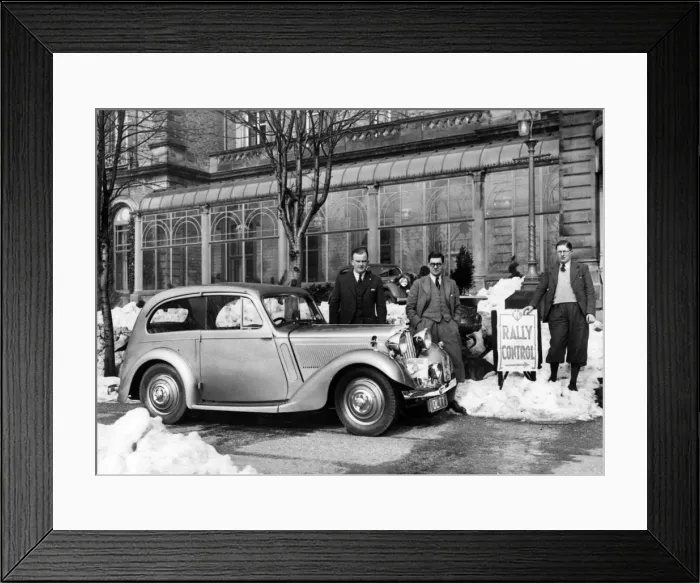 Framed Print : 1937 Talbot Ten saloon. Creator: Unknown