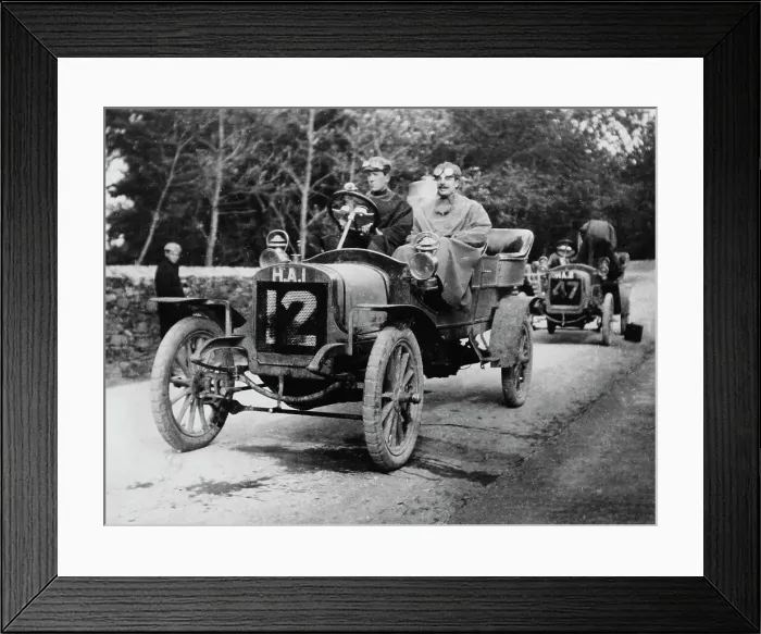Framed Print : 1906 Thornycroft TT car, Isle of Man TT. Creator: Unknown Framed Print : 1906 Thornycroft TT car, Isle of Man TT. Creator: Unknown