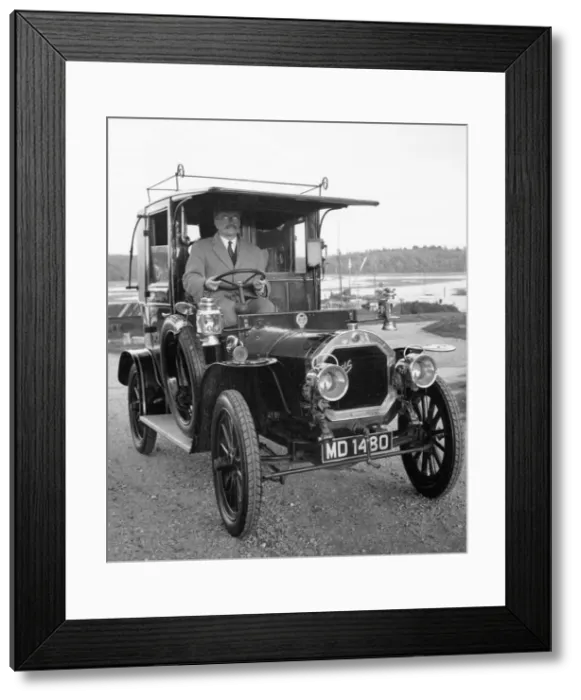 Framed Print : 1908 Unic taxi cab. Creator: Unknown