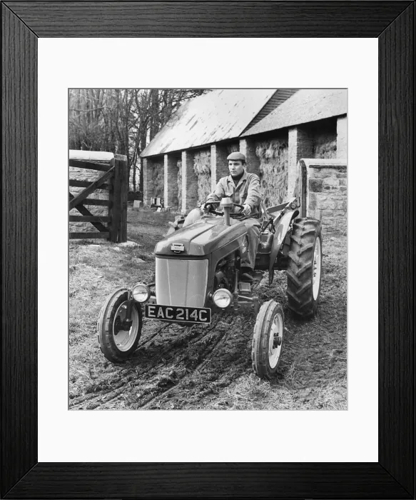 Framed Print : 1965 BMC Mini tractor. Creator: Unknown Framed Print : 1965 BMC Mini tractor. Creator: Unknown