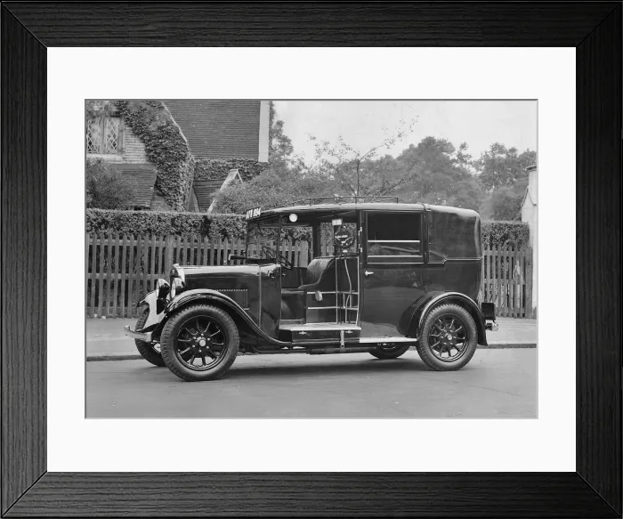 Framed Print : 1934 Austin TT taxi cab. Creator: Unknown Framed Print : 1934 Austin TT taxi cab. Creator: Unknown