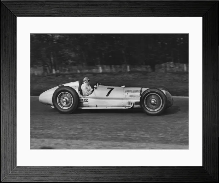 Framed Print : Mercedes Benz W154, Hermann Lang, Donington Grand Prix 1938. Creator: Unknown Framed Print : Mercedes Benz W154, Hermann Lang, Donington Grand Prix 1938. Creator: Unknown