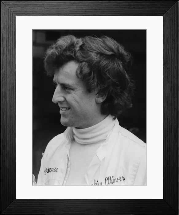 Framed Print : Racing Driver Jackie Oliver. Creator: Unknown Framed Print : Racing Driver Jackie Oliver. Creator: Unknown