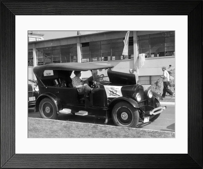 Framed Print : 1922 Velie tourer on the 1961 Glidden Tour rally. Creator: Unknown Framed Print : 1922 Velie tourer on the 1961 Glidden Tour rally. Creator: Unknown