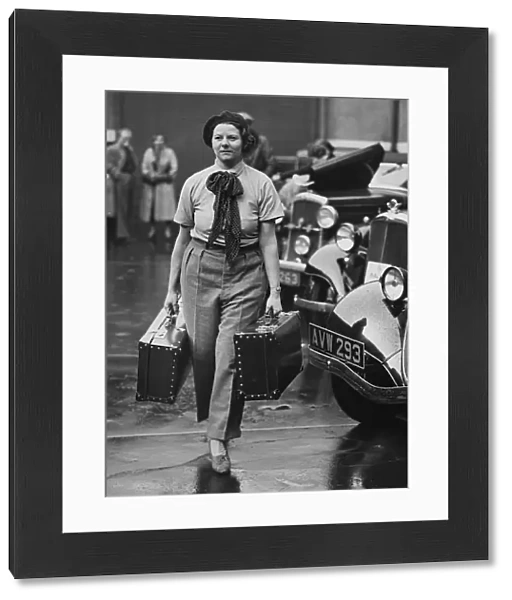 Joan Weekes, 1934 R. A. C. Rally. Creator: Unknown