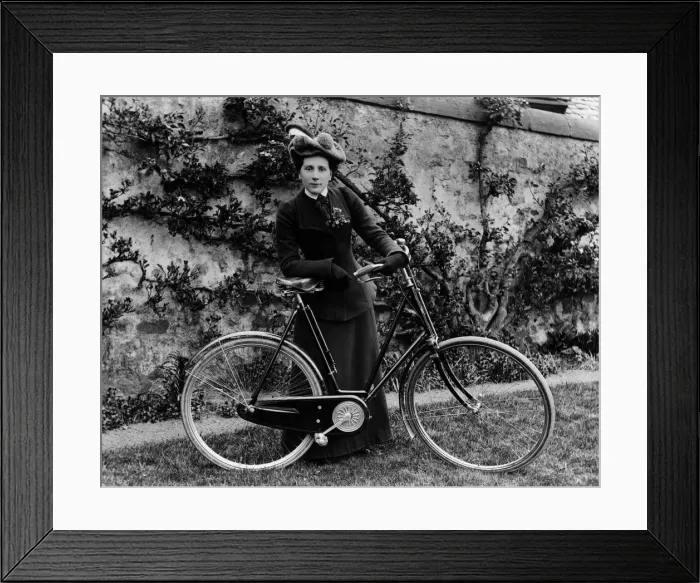 Framed Print : Lady Edwardian Cyclist. Creator: Unknown Framed Print : Lady Edwardian Cyclist. Creator: Unknown