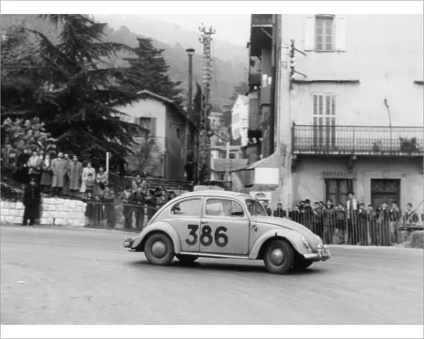1954 Monte Carlo Rally, Volkswagen Beetle. Creator: Unknown