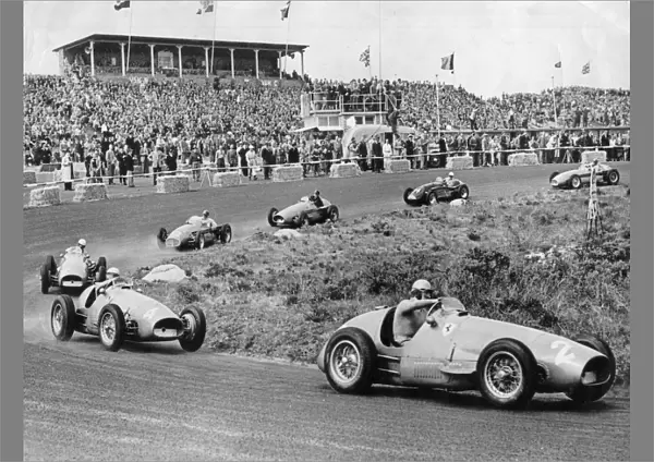 1953 Dutch Grand Prix, Ascari leads in Ferrari. Creator: Unknown