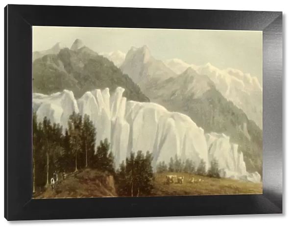 The Glacier des Bossons, Chamonix, 1786, (1946). Creator: John Warwick Smith