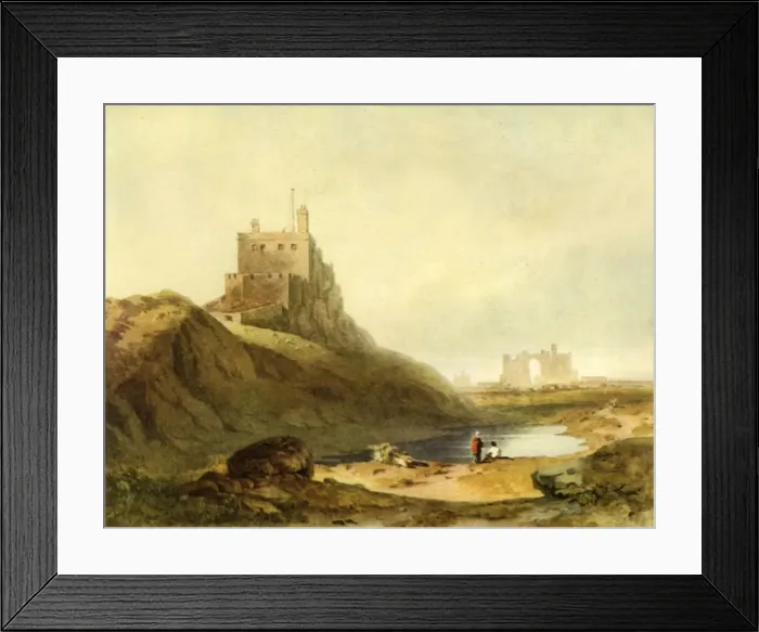 Framed Print : Holy Island, c1810, (1946). Creator: John Varley I Framed Print : Holy Island, c1810, (1946). Creator: John Varley I