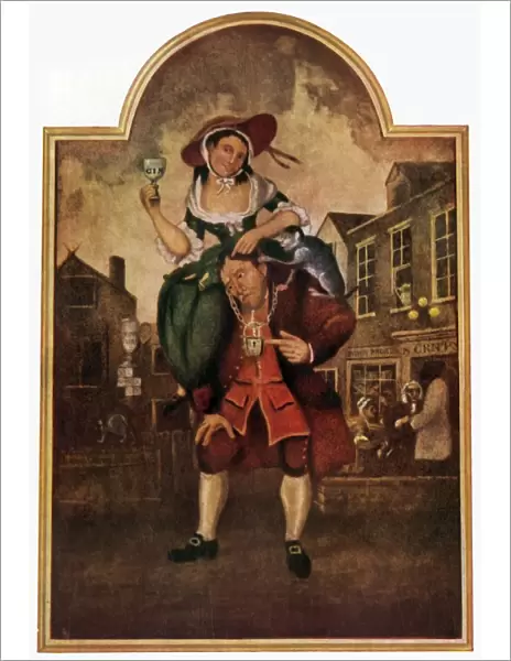 The Man with the Load of Mischief, 18th century, (1943). Creator: William Hogarth