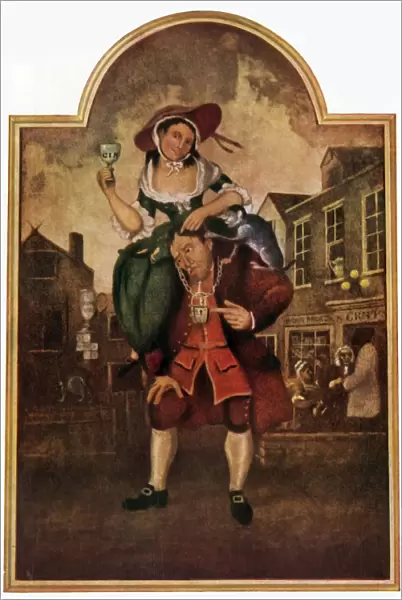 The Man with the Load of Mischief, 18th century, (1943). Creator: William Hogarth
