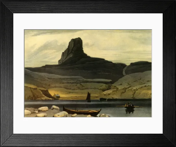 Framed Print : Scoor Eig, Isle of Eig, 1813, (1946). Creator: William Daniell Framed Print : Scoor Eig, Isle of Eig, 1813, (1946). Creator: William Daniell