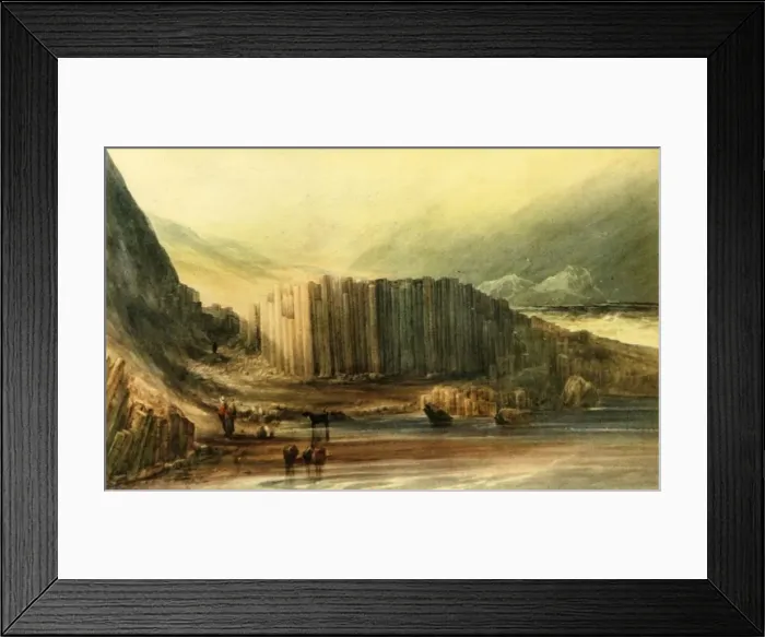 Framed Print : The Isle of Staffa, early-mid 19th century, (1946). Creator: Anthony Vandyke Copley Fielding Framed Print : The Isle of Staffa, early-mid 19th century, (1946). Creator: Anthony Vandyke Copley Fielding