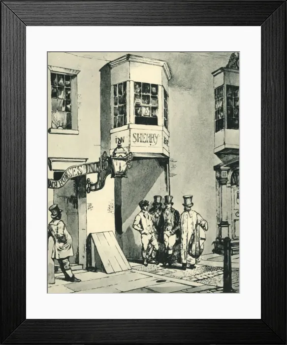 Framed Print : Inn and Post Office, 1830, (1943). Creator: Eugene Louis Lami Framed Print : Inn and Post Office, 1830, (1943). Creator: Eugene Louis Lami