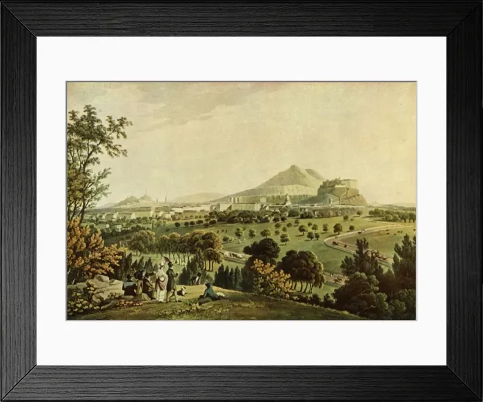 Framed Print : The City of Edinburgh, 1824, (1946). Creator: John Heaviside Clark Framed Print : The City of Edinburgh, 1824, (1946). Creator: John Heaviside Clark