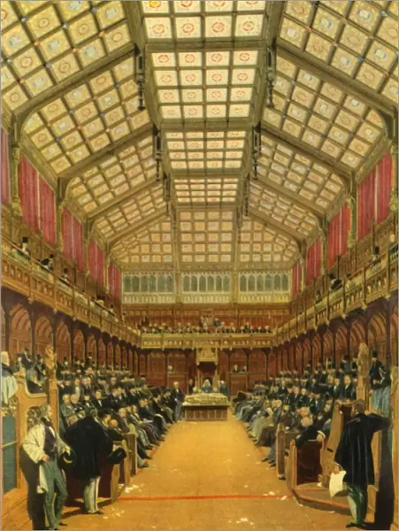 The House of Commons During A Debate, 1858, (1947). Creator: Unknown