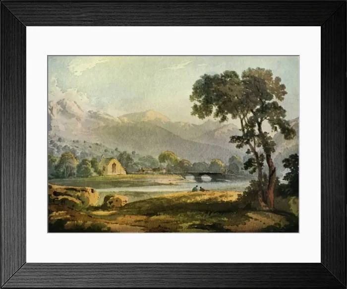 Framed Print : In the Lakes, early 19th century, (1943). Creator: John Varley I Framed Print : In the Lakes, early 19th century, (1943). Creator: John Varley I