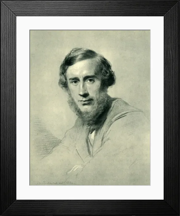 Framed Print : Professor Tyndall, 1864, (1946). Creator: George Richmond Framed Print : Professor Tyndall, 1864, (1946). Creator: George Richmond