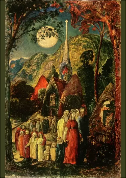 Coming from Evening Church, 1830, (1947). Creator: Samuel Palmer